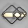 Cialogs with PDD "CRUZ" 2XLED 88W 3000-6000K RGB black gold 63x45x16cm