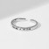 Ring "desire" smooth, dimensionless, silver color