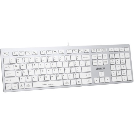 Keyboard A4Tech FSTYLER FX50 White USB SLIM Multimedia (FX50 White)-7