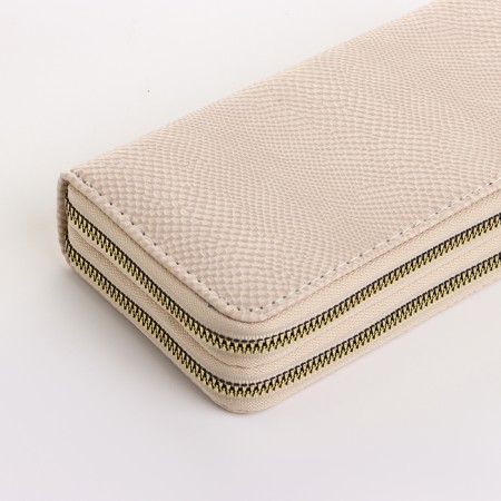 Women's wallet on lightning, beige color-2