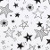 Paper packaging craft "Stars", 0.6 x 10 m, 70 g/m²