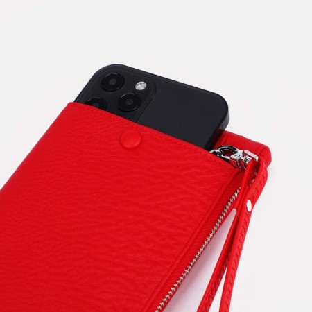 Women's wallet with lightning, red color-3