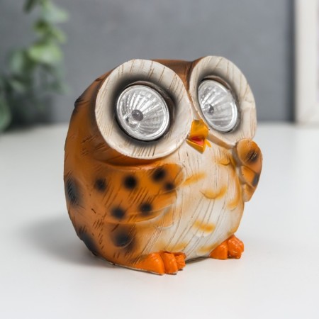 Souvenir Polystone Light "Filin -Malysh - applause" from the solar battery 7.5x7x7.5 cm-2