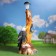 Garden Lanter "Tree with a Lanterna: Two Eagles" 72x40 cm