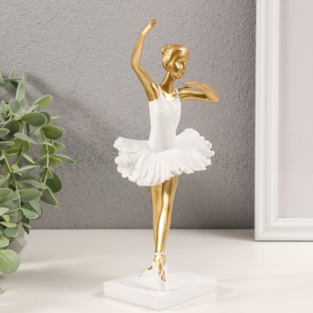 Polystone souvenir "Ballerina in a white pack" 9x7.5x22 cm-3