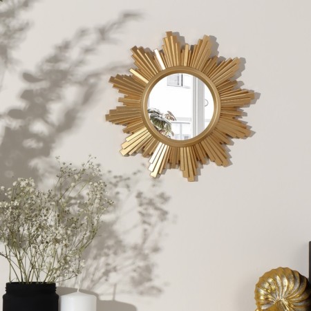 Wall mirror "brightness", D mirror surface 11 cm, color "aged gold"-2