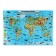 Wall map "Our planet. Animal and plant world", geod, 101x69 cm, laminated