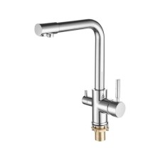 Fashun A4352 kitchen mixer, single -leaf, with output for drinking water, brass, chrome
