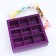 Box for 9 sweets with a shell "Umbrella" with a window of 14.5 x 14.5 x 3.5 cm