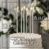 Candles in the cake "Royce", 6 pcs, tall, 13 cm, silver metallic