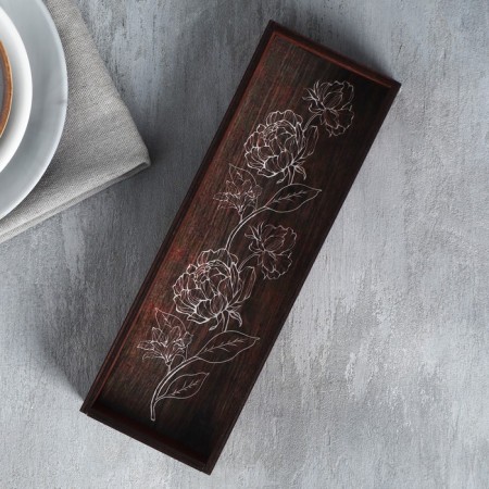 Control dining room stands "Flowers", 25 x 8 cm-3