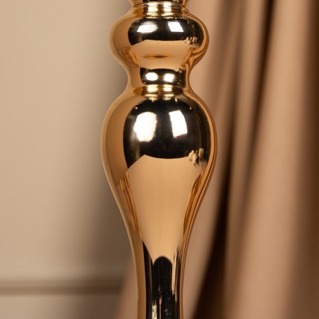 Summary Metal for 1 candle "Richard" Color Gold 12.5 x 12.5 x 37.5 cm-12