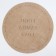 Ethel napkin "Food.family.love" d38, jute