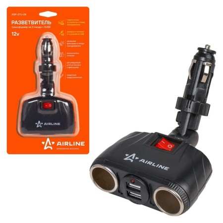Coincoiling transformer transformer for 2 nests + 2USB AIRLINE ASP-2TU-08
