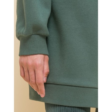 Sweatshirt for girls, height 104 cm, khaki color-6