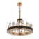 Crystal chandelier LED 50W 3000K black and gold 50x50x35-155 cm Bayerlux
