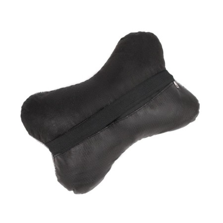 Car gift, bone, on a headrest, "real man", linen, gray, 16 x 24 cm-2