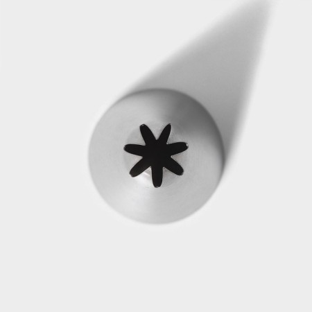 Konfinett confectionery “Closed star”, D = 3 cm, output 1.2 cm, stainless steel-3