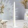Assk -tank candles, 4 pcs, 2.2x25 cm, lacquered white