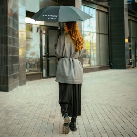 Mechanical feminine umbrella "You are bad", 8 spokes, d = 95 cm, black color-7
