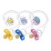 Latex orthodontic dummy, with a clothespin, from 3 months., Mix color