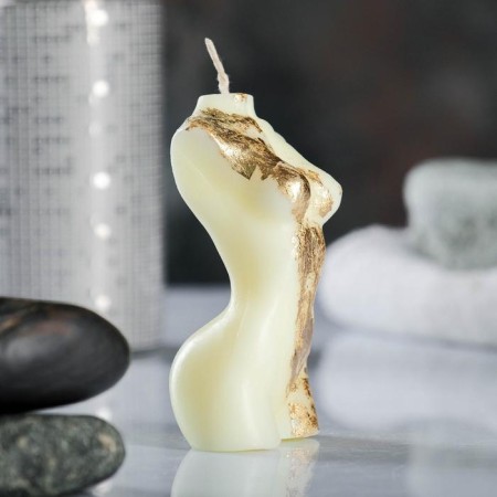 Figure candle "Women's body No. 1" Milk with a whip 9cm-3