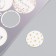 Decor for creativity cardboard "Chips and buttons. White" 24 pcs 13x16.5 cm