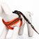 The ammunition kit is soft, reflective, leash 120 x 1.5 cm, Osh 35-53 cm, orange