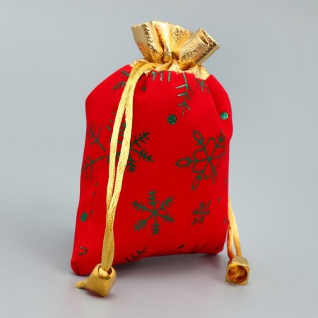 Gift sugar suction "with love", snowflakes, embossing, 10 x 12 cm +/- 1.5 cm, New Year-2