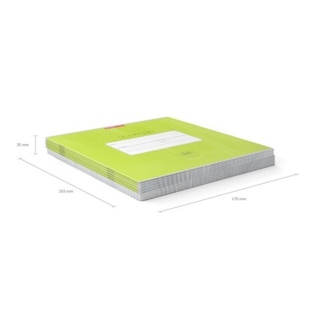 Notebook 24 sheets in a cage, erichkrause "Classic Bright", covered cardboard, an offset block 100% whiteness, green-5