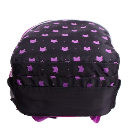 School backpack, 40 x 27 x 20 cm, Grizzly 360, ergonomic back, laptop compartment, black/lilac RG-360-5_3-6