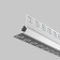 Aluminum profile of hidden installation LED Strip Alm-502-S-2M, 200x5x2.2 cm, silver color