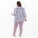 Women's pants homemade, lilac color, size 62