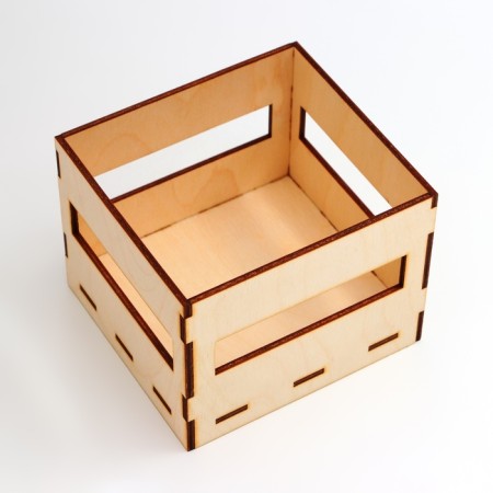Wooden Kashpo 11.5 x 10.5 x 9 cm-4