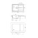 Dr.gans Smart “Olivia-740” kitchen washing is 740x480 mm, h = 180 mm, black color is