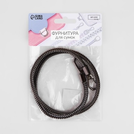 A chain for a bag, with carbines, d = 6 mm, 60 cm, nickel color-3