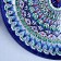 Largan Rishtan ceramics "Patterns", 28 cm, blue