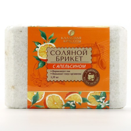 Salt bricket, 1.35 kg, orange aroma, beauty pantry-8