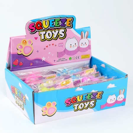 Squish anti -stress - toy "cat foot", mix-11