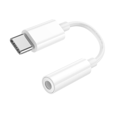 Adapter Hoco LS35, Type -C (M) - Jack 3.5mm (F), White-3