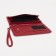 Women's wallet on magnets, red color