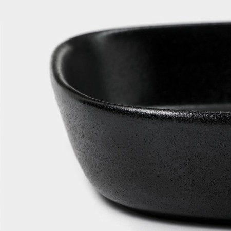 Ceramic dish for the supply of Magistro Carbon, 28 × 19 × 4 cm, black color-5