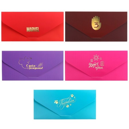 Envelopes for money Soft Tach MIX-2-1