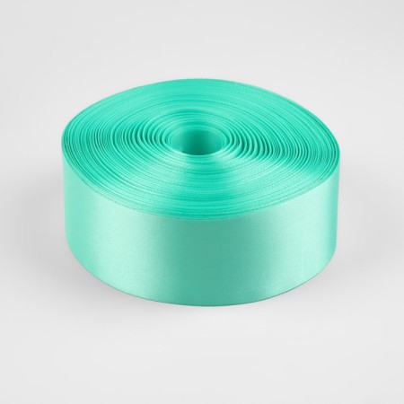 Satin tape, 50 mm × 100 ± 5 m, tiffany color-1