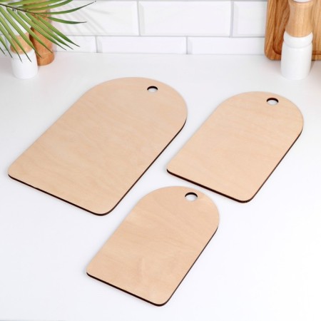 Set of cutting boards "Oval" 3 pcs-2