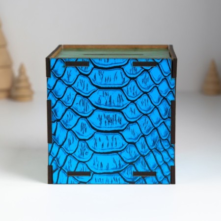 New Year's piggy bank Cube "Snake. Wealth" 10x10x10 cm-4