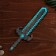 Souvenir wooden sword of the dark elf "Pixel", 37 cm mix