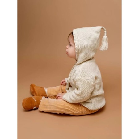 Sweater Children's Knitted Amarobaby Brush, height 86 cm, milk color-9