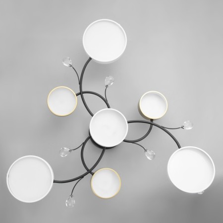 Assami chandelier 7XLED 168W 3000-6000K with white-gold 80x80x21 cm Bayerlux-8