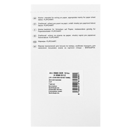 Flipchart marker mowed 5.0 mm Centropen 8560 Flipchart, line 1 - 4.6 mm, black color-2